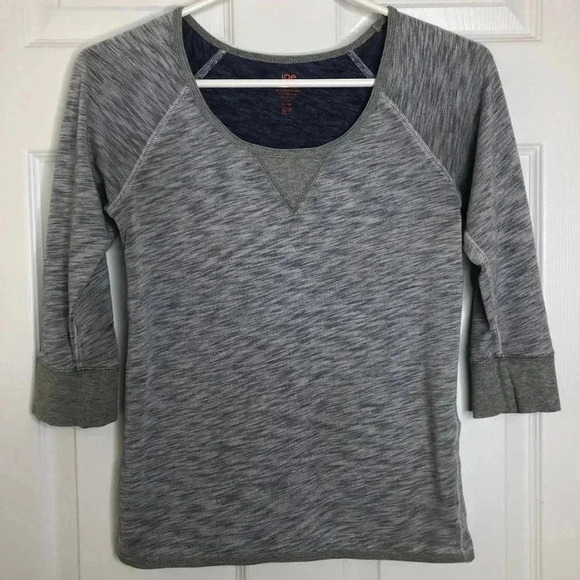 Joe Fresh Shirt 3/4 Sleeves Grey Size Extra Small - Picture 1 of 16